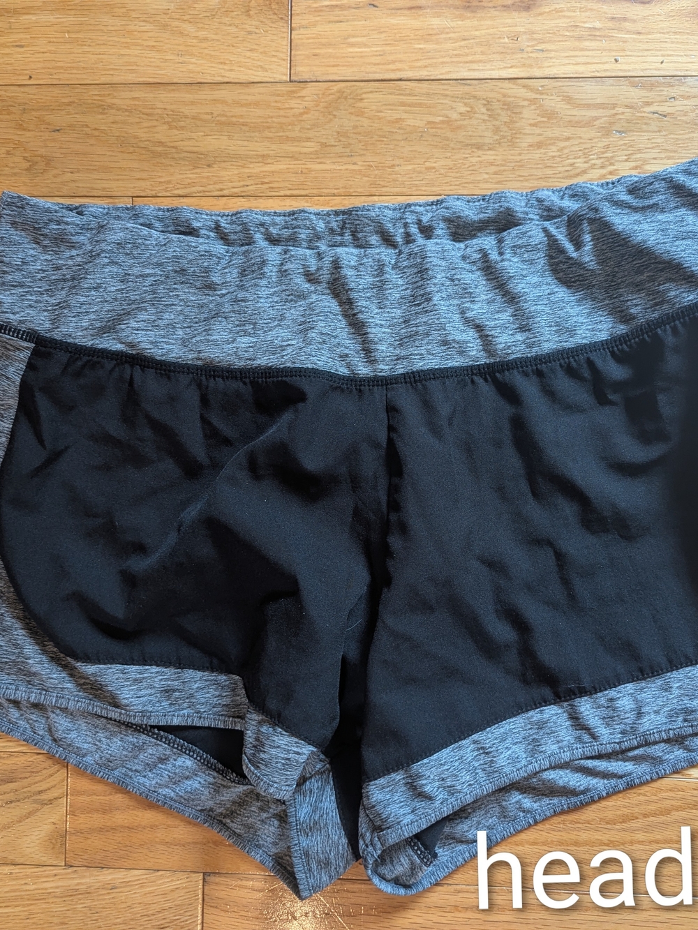 Gray & Black Athletic Shorts